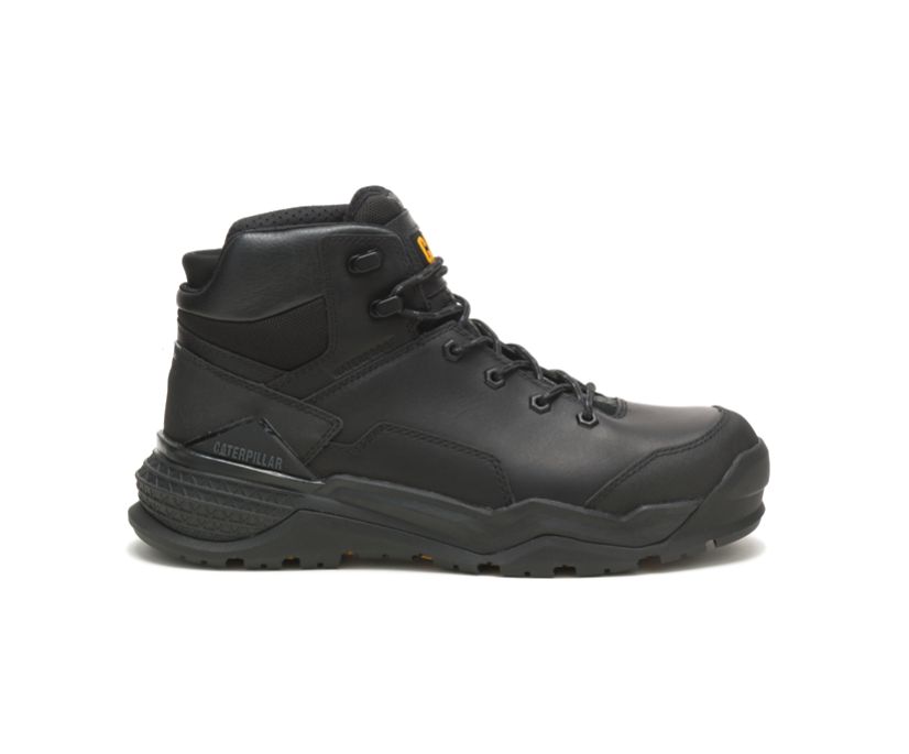 Caterpillar Provoke Mid Waterproof Alloy Toe - Sicherheitsstiefel Herren Schwarz - Schweiz FUET-0314